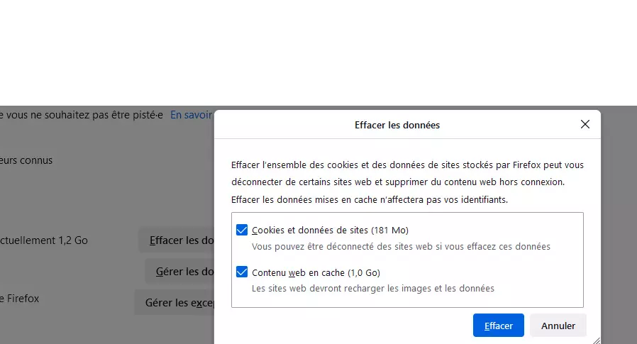 Vider le cache de son navigateur dans Firefox